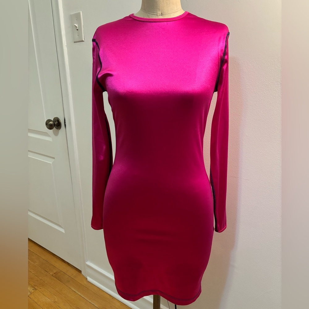 Eckhaus Latta NWT Pink Long Sleeve Dress